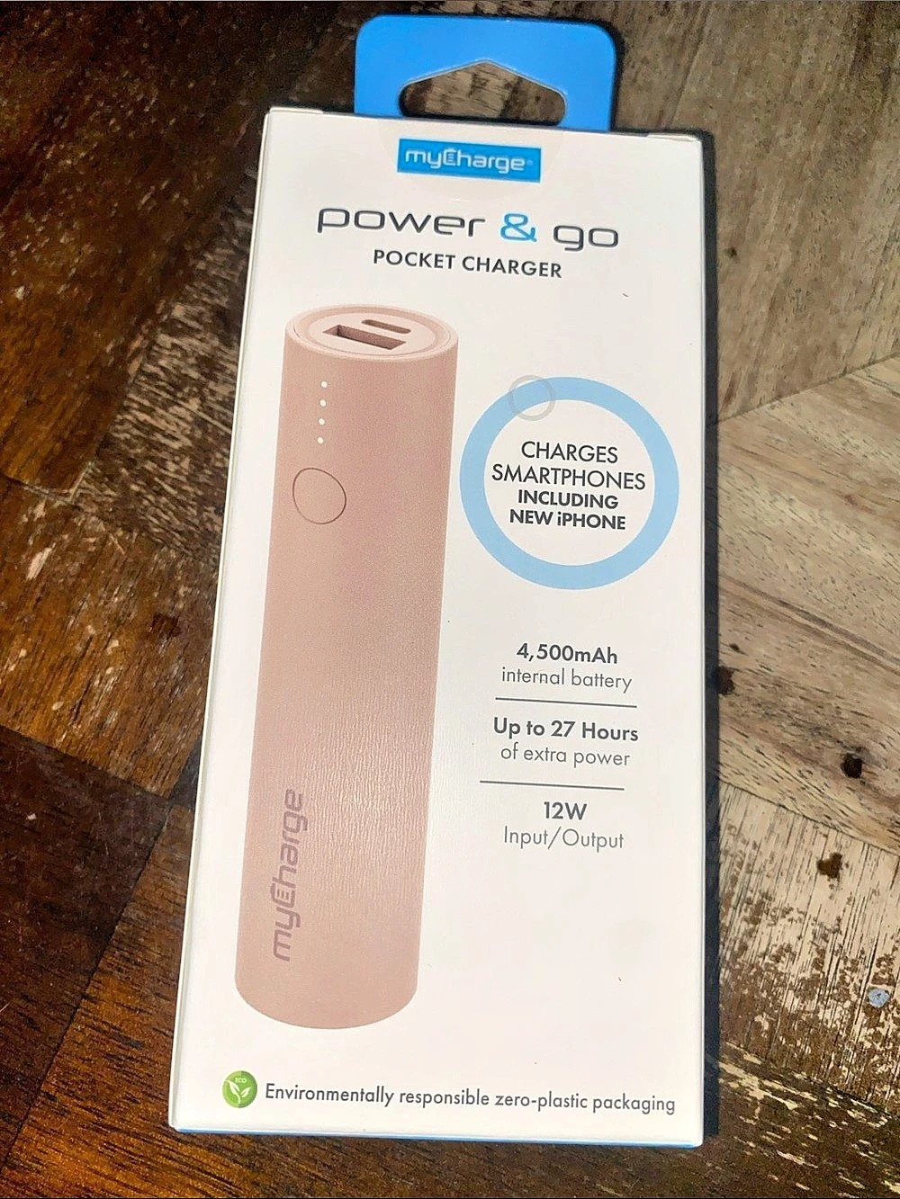 myCharge Power & Go Pocket Charger 4500mAh 4,500mAh Pink